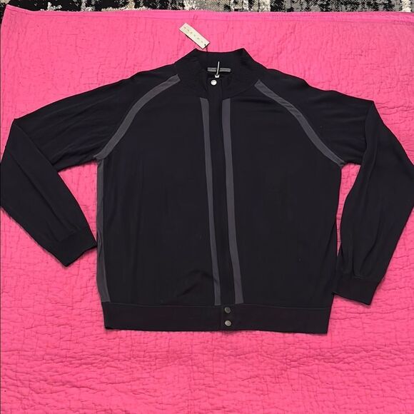 NWT Theory 100% cotton front zipper cardigan, XXL - Picture 1 of 10